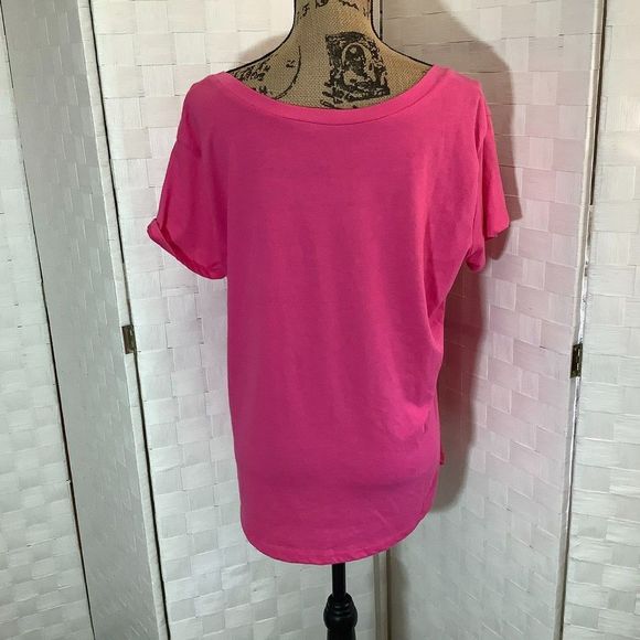 Nwt Ana Cabana pink explore more tee shirt t-shirt plus size 1X - Picture 2 of 7